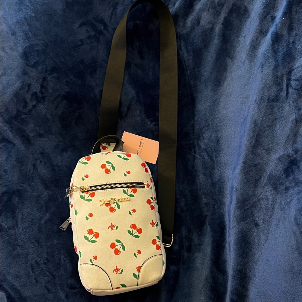 Juicy couture Cream and Red Floral Crossbody Bag